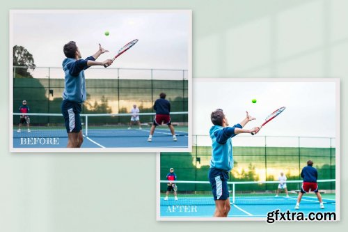 CreativeMarket - Tennis Photoshop Actions Lightroom LUTs 7023639