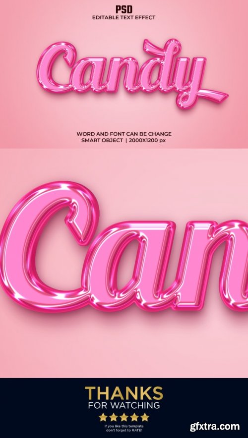 GraphicRiver - Candy 3D Editable Text Effect Style PSD with Background 36319128