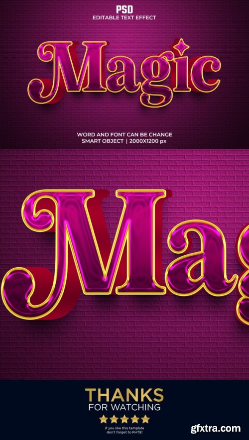 GraphicRiver - Magic 3D Editable 3D Text Effect 35819674