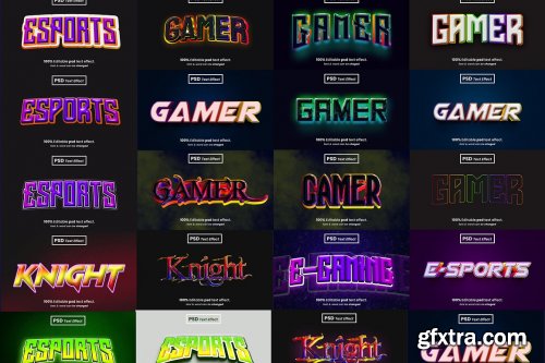 CreativeMarket - Gamer 3d editable psd text effect 6996103