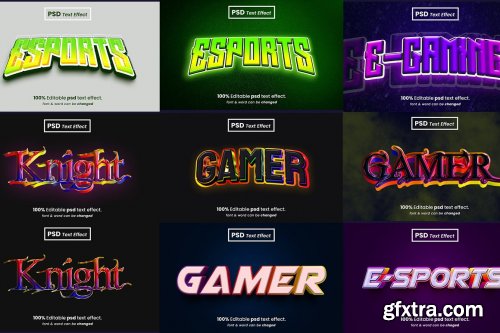 CreativeMarket - Gamer 3d editable psd text effect 6996103