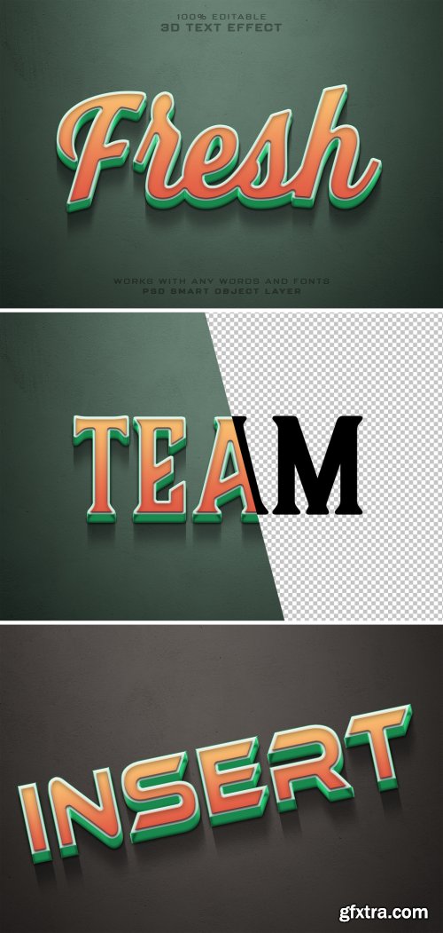 Text Effect Mockup with 3D Stroke Style and Shadow 486149497