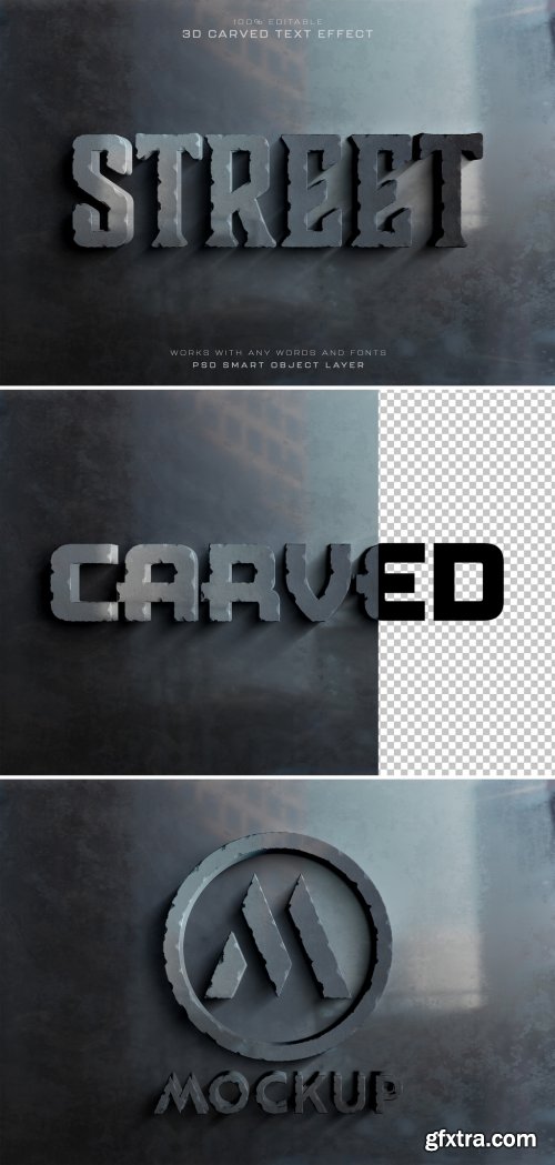 Text Effect Mockup 3D Urban Bold Style 487660705