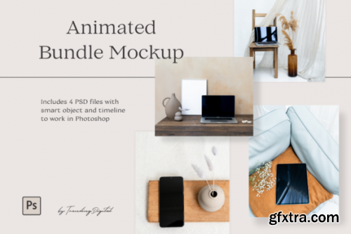 Animated Desktop Bundle Mockup