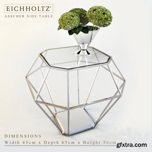 EICHHOLTZ ASSCHER SIDE TABLE with Silv by Gervasoni