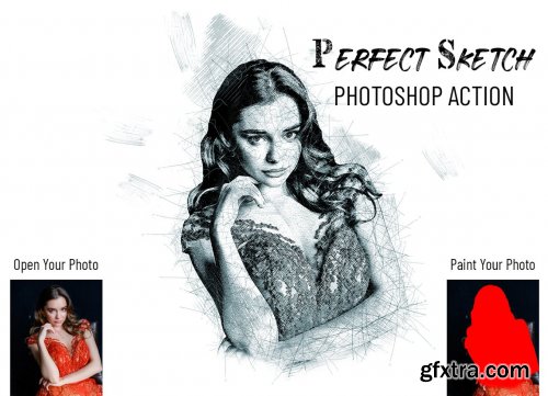 CreativeMarket - Perfect Sketch Photoshop Action 7037477