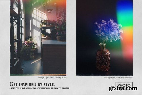 CreativeMarket - Vintage Light Leaks Overlays 7034389