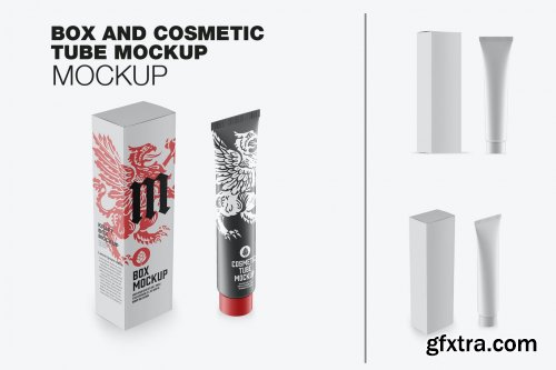 Box and Cosmetic Tube Mockup