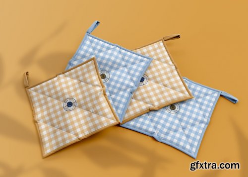 Oven Pot Holders Mockup Set