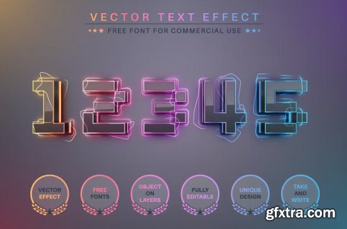 Cyber Pixel - Editable Text Effect, Font Style