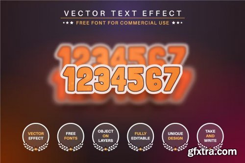 Grunge Sticker - Editable Text Effect, Font Style