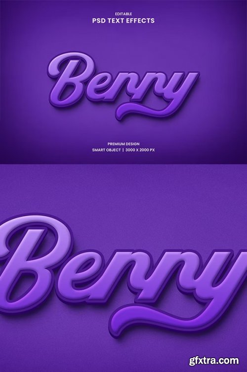 GraphicRiver - Berry Editable 3D Text Effect 33227088