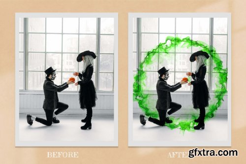 Colored Smoke PNG Overlays Backdrops 