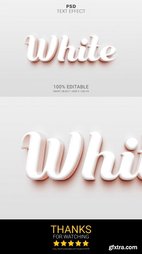 GraphicRiver - White PSD smart object editable text effect design 35993011