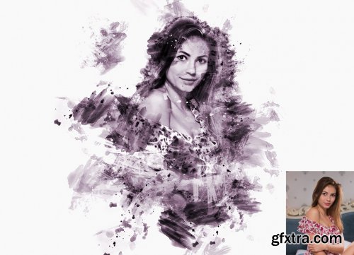 CreativeMarket - Ink Drawing Effect Photoshop Action 7048499