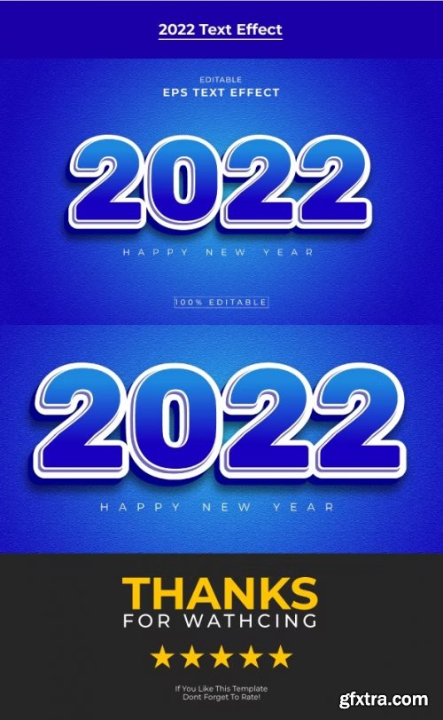 GraphicRiver - 2022 Editable 3d Text Effect 34057929