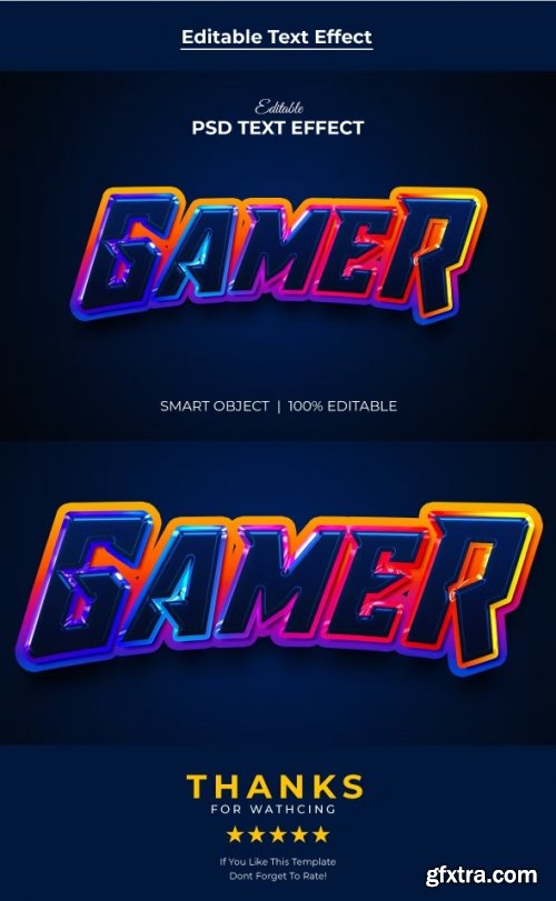 GraphicRiver - Gamer Editable 3d Text Effect Mockup 36166916