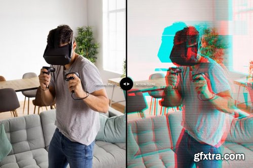Glitch Distortion Photoshop Action