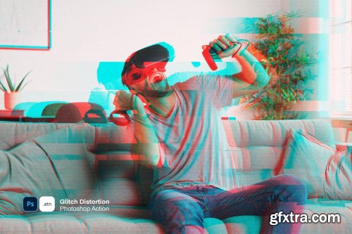 Glitch Distortion Photoshop Action