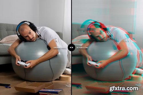 Glitch Distortion Photoshop Action