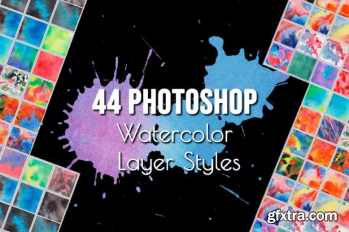 Watercolor Photoshop Layer Styles Effect