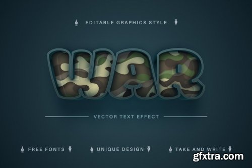 CreativeMarket - Military War - Editable Text Effect 7050636