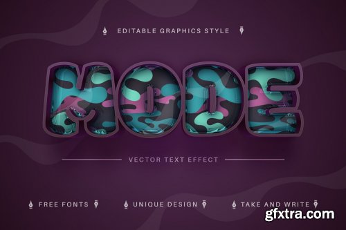 CreativeMarket - Mode - Editable Text Effect, Font Style 7050851