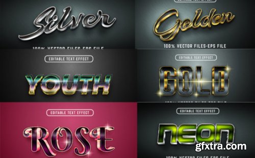 Set of Luxury Editable Text Effect