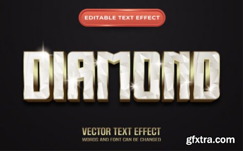 Text Effect Bundle with Gold and Diamond