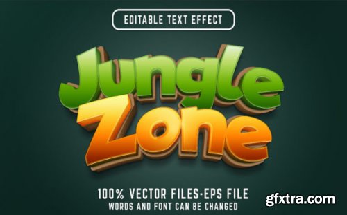 Set of 3d Editable Text Effect