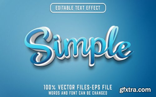 Set of 3d Editable Text Effect