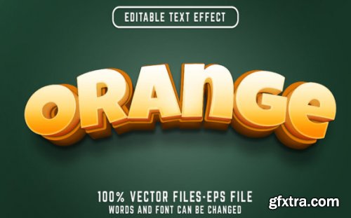 Set of 3d Editable Text Effect