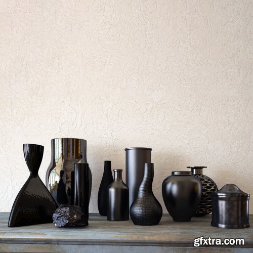 Black Vases