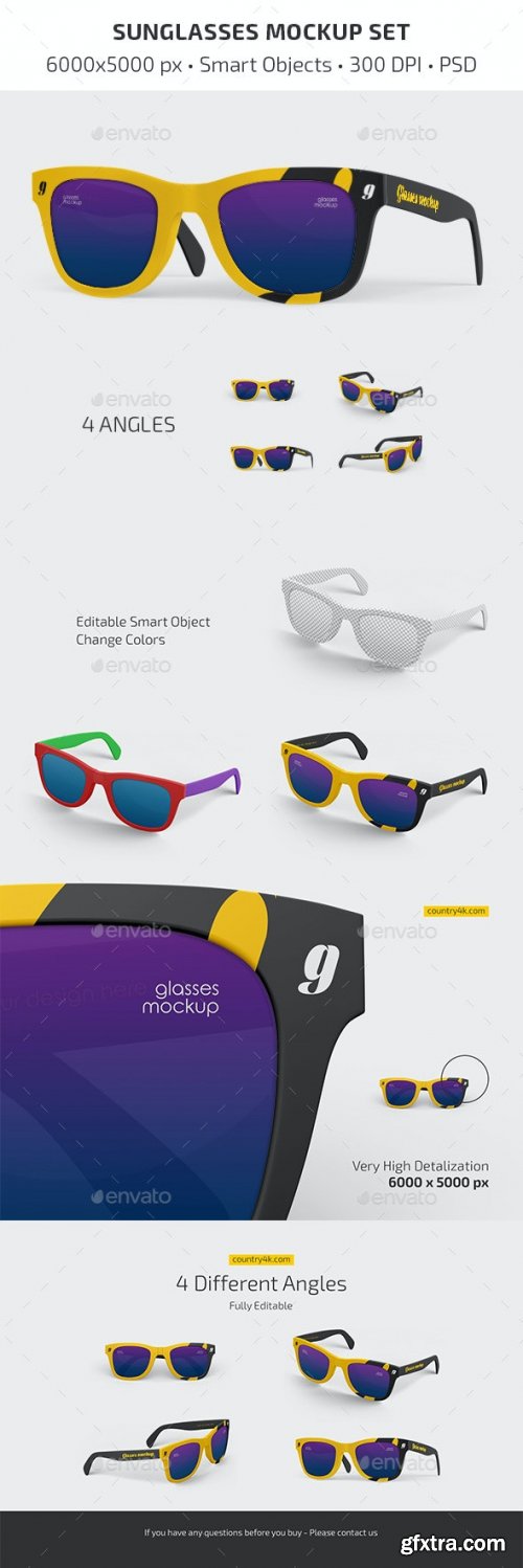 GraphicRiver - Sunglasses Mockup Set 36572769