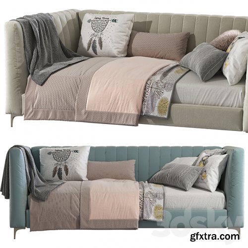 Bed sofa Avalon Channel Stitch Upholstered Daybed