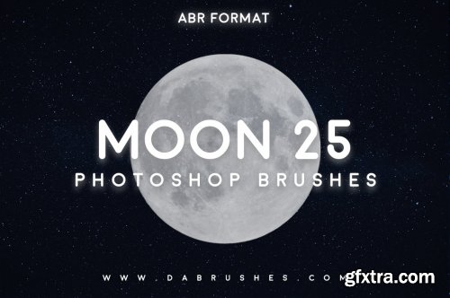 25 Moon Brushes For Photoshop