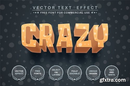 3D Crazy - editable text effect 6248827