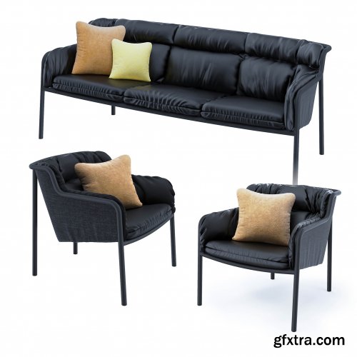 Haddoc set sofa and armchair