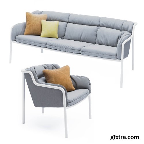 Haddoc set sofa and armchair