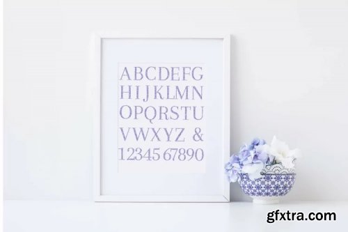 Lilac Floral Alphabet