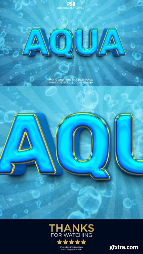 GraphicRiver - Aqua 3d Editable Text Effect style 36618476