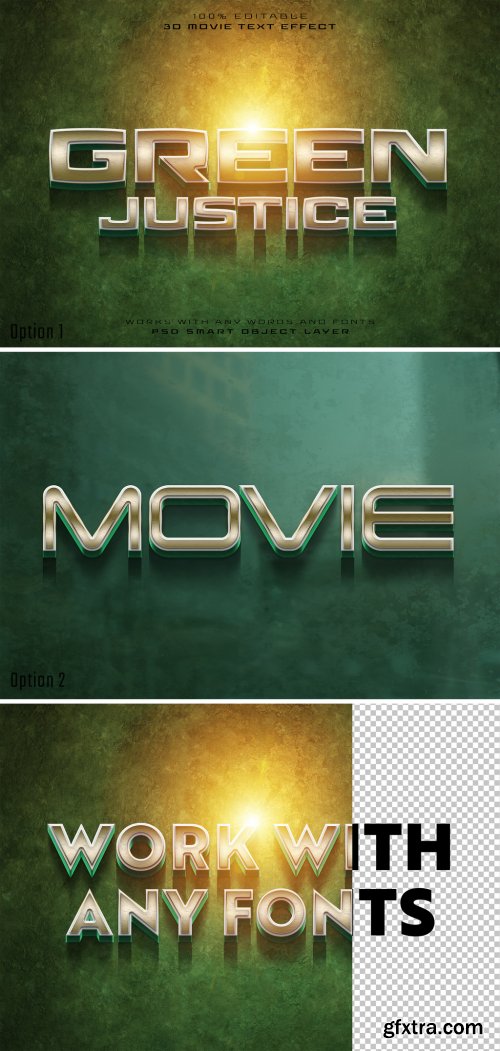 Cinematic Text Effect Mockup Superhero Movie Title 487660704