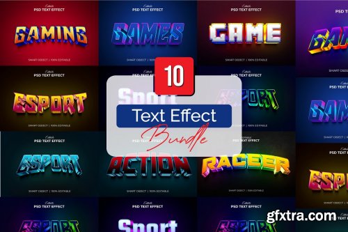 CreativeMarket - Esport Text Effect Bundle v.2 7068692