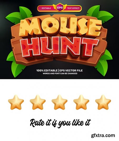 GraphicRiver - Mouse Hunt Cartoon Adventure 3D Editable Text Effect 36614161