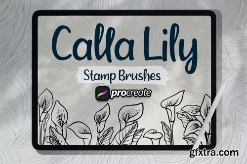 Calla Lily Flower Brush Stamp Procreate