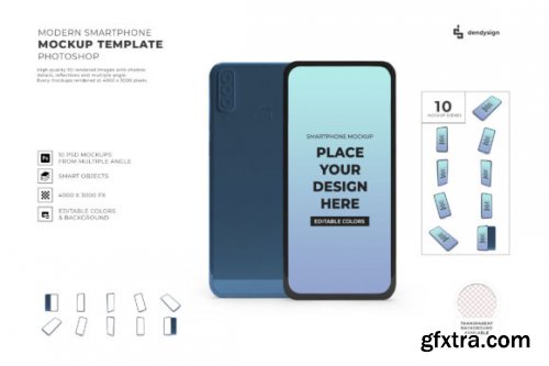 Smartphone Mockup Template Bundle