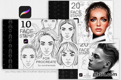 CreativeMarket - Headwear Procreate Brush Stamp. Hats 5961558