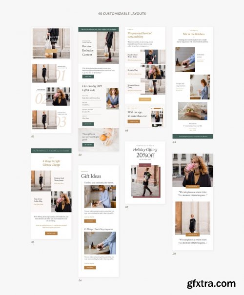 CreativeMarket - Kate - Newsletter Templates 4378815