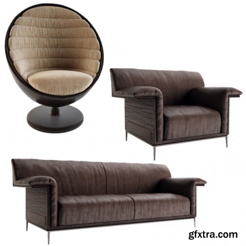 Sofa and armchair Mariani collection