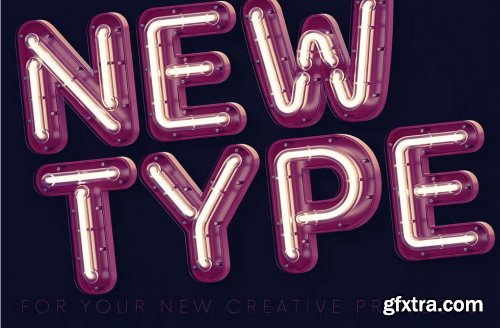 Neon & Matte - 3D Lettering